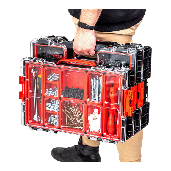 Qbrick System PRO 100 Organizer 452 x 296 x 79 mm 5 l stapelbar IP54-Beschreibung lesen