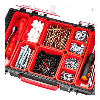 Qbrick System PRO 100 Organizer 452 x 296 x 79 mm 5 l stapelbar IP54-Beschreibung lesen