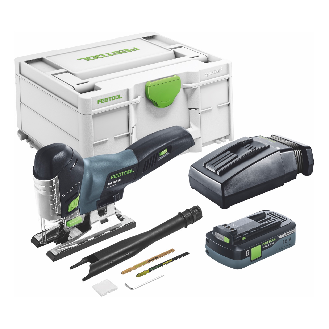 Festool PSC 420 HPC 4,0 EBI-Plus CARVEX Akku-Pendelstichsäge 18V 120mm + Zubehör + 1x Akku 4Ah + Ladegerät + Koffer + Sägeblatt (576525)-Beschreibung lesen