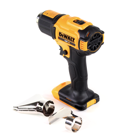 DeWalt DCE 530 N Akku-Heißluftpistole 18V 530°C + Flachdüse und Reflektordüse - ohne Akku, ohne Ladegerät-Beschreibung lesen