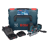 Bosch GST 18V-155 SC Professional Stichsäge 18 V (06015B0002) + 2x ProCORE 4,0 Ah Akkus + Ladegerät + L-Boxx