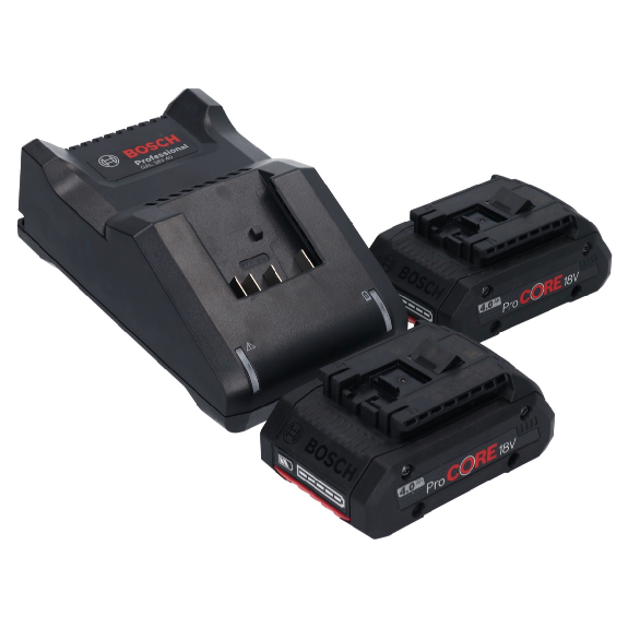 Bosch GST 18V-155 SC Professional Stichsäge 18 V (06015B0002) + 2x ProCORE 4,0 Ah Akkus + Ladegerät + L-Boxx-Beschreibung lesen