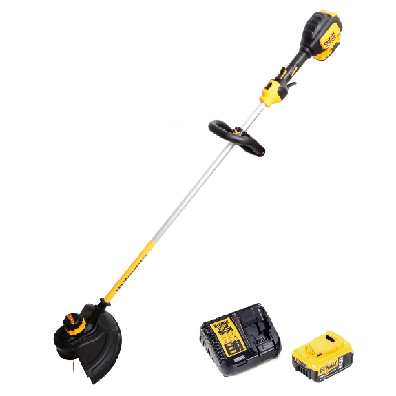 Dewalt DCM 561 P1 18V Bürstenloser Li-Ion Akku-Freischneider + 1x 5,0 Ah Akku + Ladegerät DCB 115-Beschreibung lesen