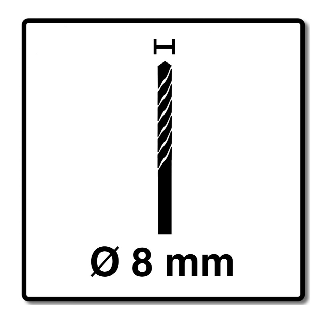 Alpen Profi Glas Hartmetall-Bohrer für Glas 8,0 x 110 mm 1/4"-Beschreibung lesen
