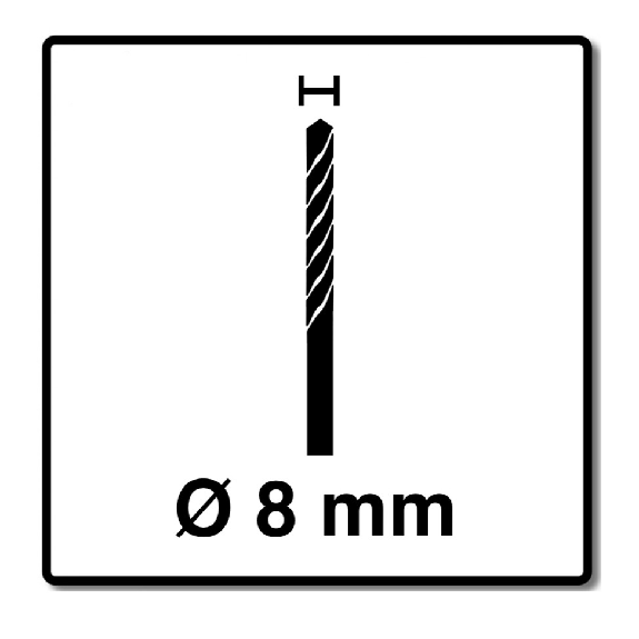 Alpen Profi Glas Hartmetall-Bohrer für Glas 8,0 x 110 mm 1/4"-Beschreibung lesen