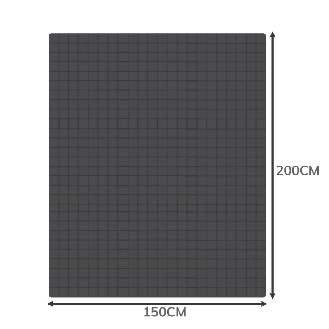 Ruhhy Gewichtsdecke 200 x 150 cm 8 kg (19532)-Beschreibung lesen