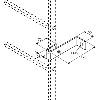 ZARGES Wandanker, starr, 150 mm