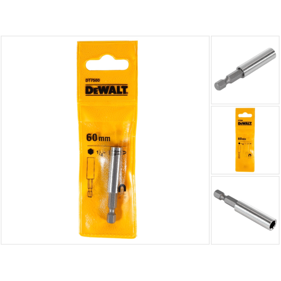 DeWalt DT 7500-QZ Bithalter magnetisch 1/4 Zoll 60 mm ( 563635-195 )-Beschreibung lesen