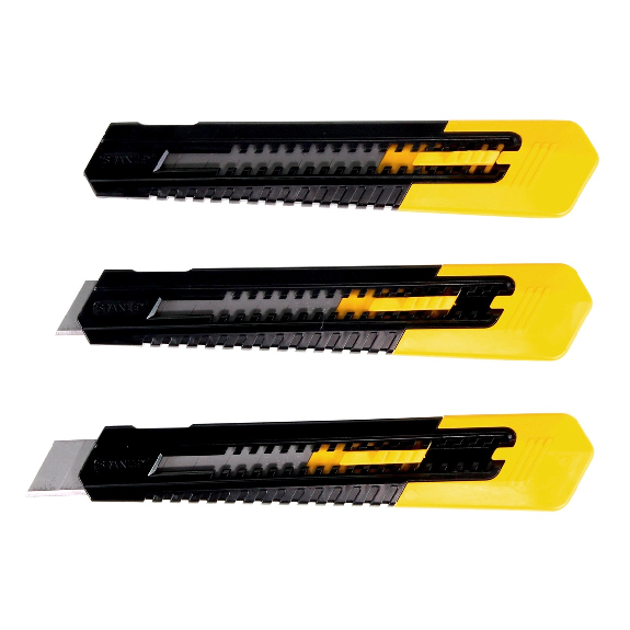 Stanley SM Cuttermesser 18 mm 3er Set ( STHT10151-2 )-Beschreibung lesen