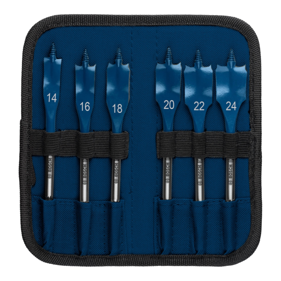 Bosch EXPERT SELFCUT Speed Flachfräsbohrer Set 6tlg.14-24mm (2 608 900 332)-Beschreibung lesen