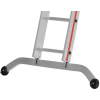 Schiebeleiter aus Aluminium mit 2x8 Sprossen