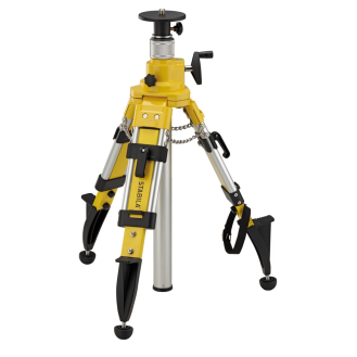Kurbelsäulen-Baustativ BST-K-M, für Laser und Nivelliergeräte, Höhe: 69170 cm, 5/8"-Gewindeschraube-Beschreibung lesen