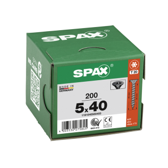 SPAX SeKo T-STAR+ 5,0 x 40 Schwarz verzinkt HP-Beschreibung lesen