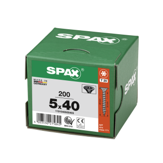 SPAX SeKo T-STAR+ 5,0 x 40 Schwarz verzinkt HP-Beschreibung lesen