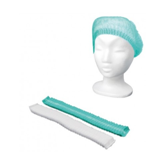 Gorro MaiMed-Cap K con elástico perimetral corrugado (plegado en acordeón) BLANCO-Leer más