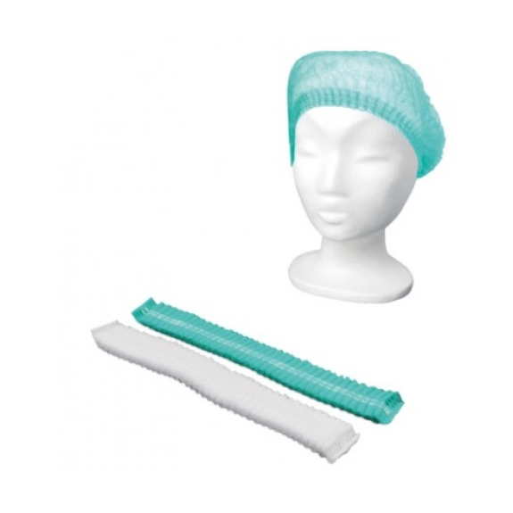 Gorro MaiMed-Cap K con elástico perimetral corrugado (plegado en acordeón) BLANCO-Leer más