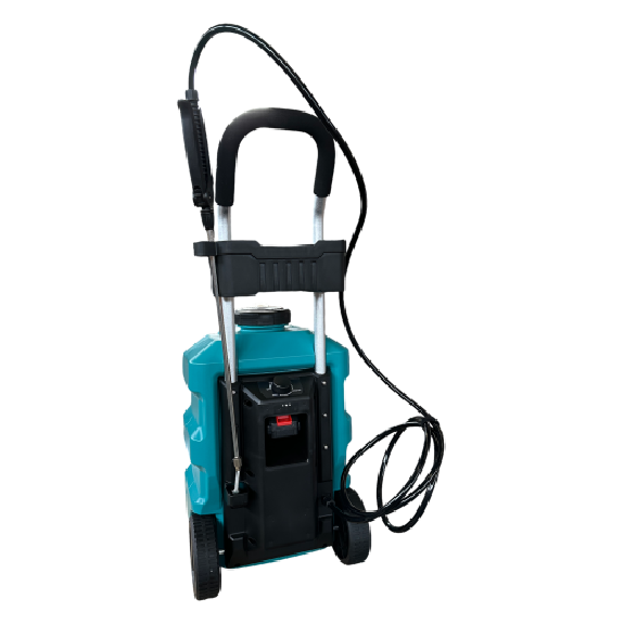 Pulvérisateur sur roues LE38 avec batterie lithium-ion rechargeable.-Lire la description