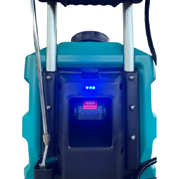 Pulvérisateur sur roues LE38 avec batterie lithium-ion rechargeable.-Lire la description