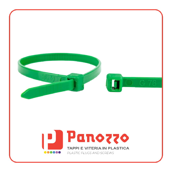 FASCETTE VERDI 100X2.5 mm - Prezzo multiplo di 100 pz.-Leggi tutto