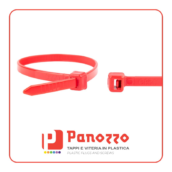 FASCETTE ROSSE 100X2.5 mm - Prezzo multiplo di 100 pz.-Leggi tutto