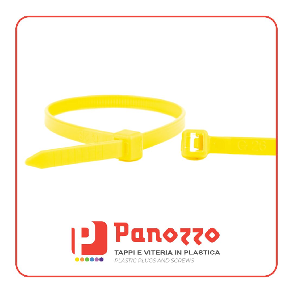 FASCETTE GIALLE 200X3.6 mm - Prezzo multiplo di 100 pz.-Leggi tutto