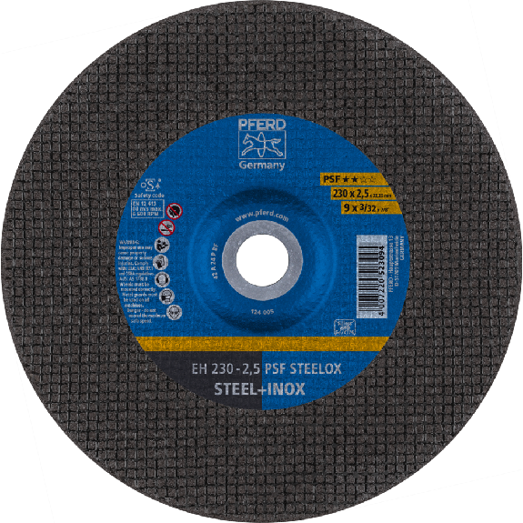 Pferd Trennscheibe EH 230x2,5x22,23 mm gekrpft Universallinie PSF STEELOX fr Pferd Trennscheibe EH 230x2,5x22,23 mm gekrpft Universallinie PSF STEELOX fr-Beschreibung lesen