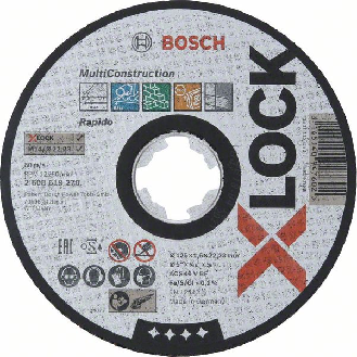 Bosch X-LOCK Trennscheibe Multi Material 125 x 1,6 x 22,23, gerade-Beschreibung lesen