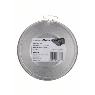Bosch Trennscheibe gerade Standard for Inox - Rapido WA 60 T BF, 125 mm,-Beschreibung lesen