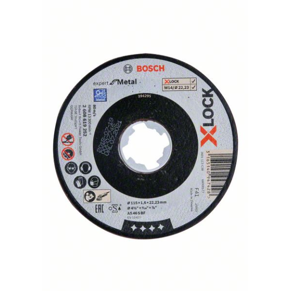 Bosch X-LOCK Expert for Metal 115 x 1,6 x 22,23 Trennscheibe gerade-Beschreibung lesen