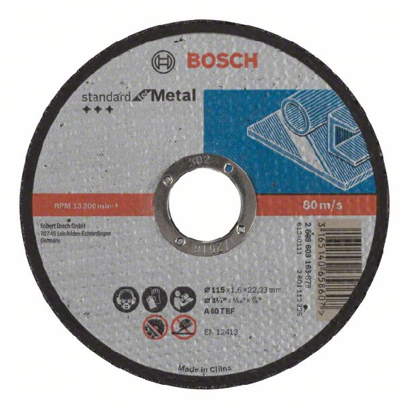 Bosch disque  trononner droit Standard pour mtal A 30 S BF, 180 mm, 3,0 mm-Leer más