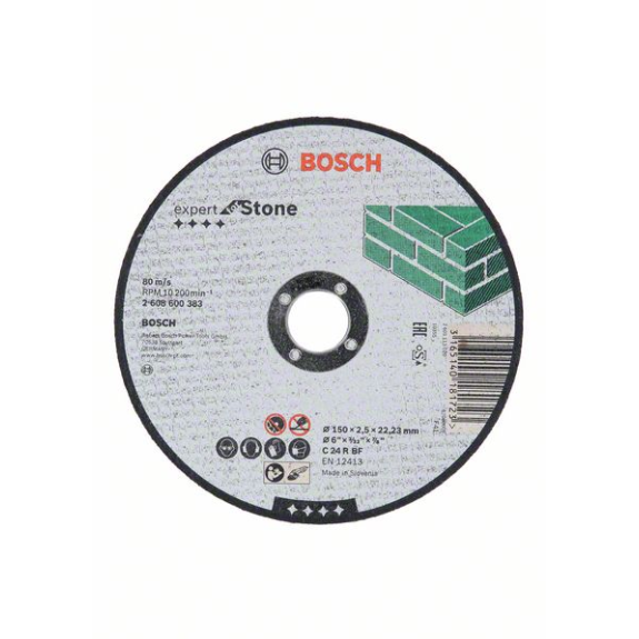 Bosch disque  trononner droit Expert pour Stone C 24 R BF, 115 mm, 2,5 mm-Leer más