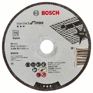Bosch Trennscheibe gerade Standard for Inox WA 46 T BF, 150 mm, 1,6 mm-Beschreibung lesen