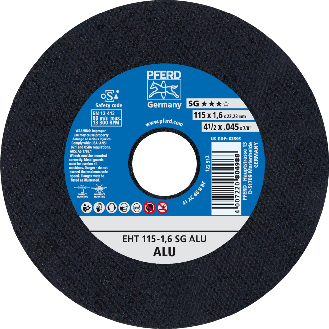 Pferd Trennscheibe EHT 115x1,6x22,23 mm gerade Leistungslinie SG ALU fr Alu-Beschreibung lesen