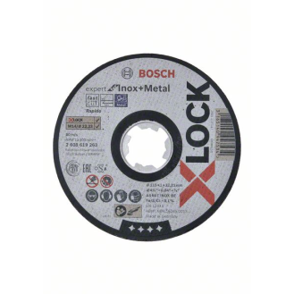 Bosch X-LOCK Expert for Inox+Metal 115 x 1 x 22,23 Trennscheibe gerade-Beschreibung lesen