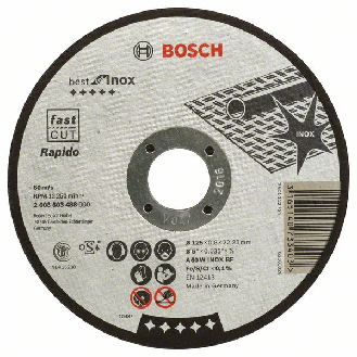 Bosch Trennscheibe gerade Best for Inox - Rapido A 60 W INOX BF, 125 mm, 0,8-Beschreibung lesen