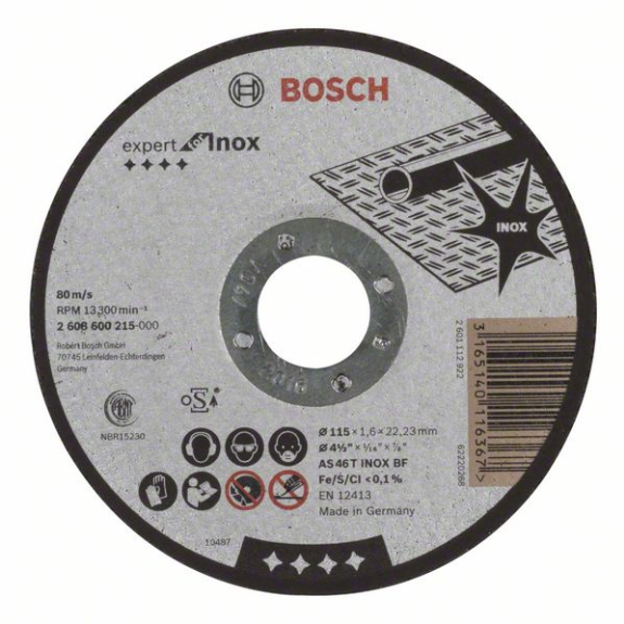 Bosch Trennscheibe gerade Expert for Inox. Fr kleine Winkelschleifer-Beschreibung lesen