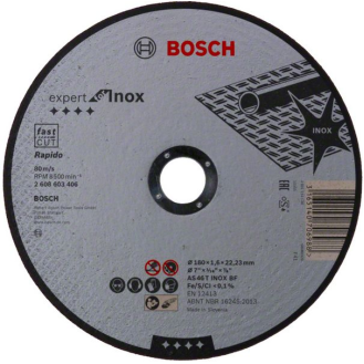 Bosch Trennscheibe gerade Expert for Inox - Rapido AS 46 T INOX BF, 180 mm, 1,6-Beschreibung lesen