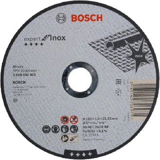 Bosch Trennscheibe gerade Expert for Inox AS 46 T INOX BF, 150 mm, 1,6 mm-Beschreibung lesen