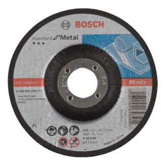 Bosch Trennscheibe gekrpft Standard for Metal A 30 S BF, 115 mm, 2,5 mm-Beschreibung lesen