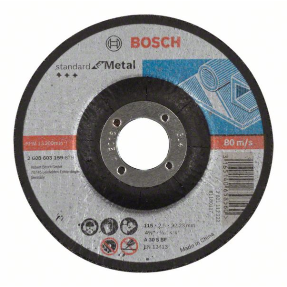 Bosch Trennscheibe gekrpft Standard for Metal A 30 S BF, 115 mm, 2,5 mm-Beschreibung lesen