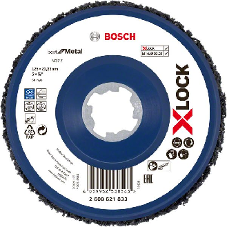 X-LOCK Reinigungsscheibe N377 Metall, 125 mm, 22,23 mm-Beschreibung lesen