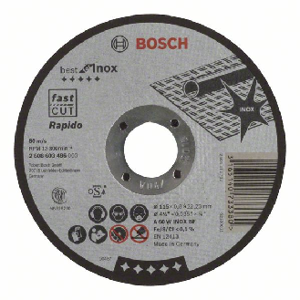 Bosch Trennscheibe gerade Best for Inox Rapido A 60 W INOX BF, 115 mm, 0,8 mm-Beschreibung lesen