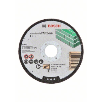 Bosch Trennscheibe gerade Standard for Stone C 30 S BF, 115 mm, 3,0 mm-Beschreibung lesen