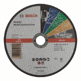 Bosch Trennscheibe ger. Rapido Multi Construction. Fr gr. Winkelschleifer-Beschreibung lesen