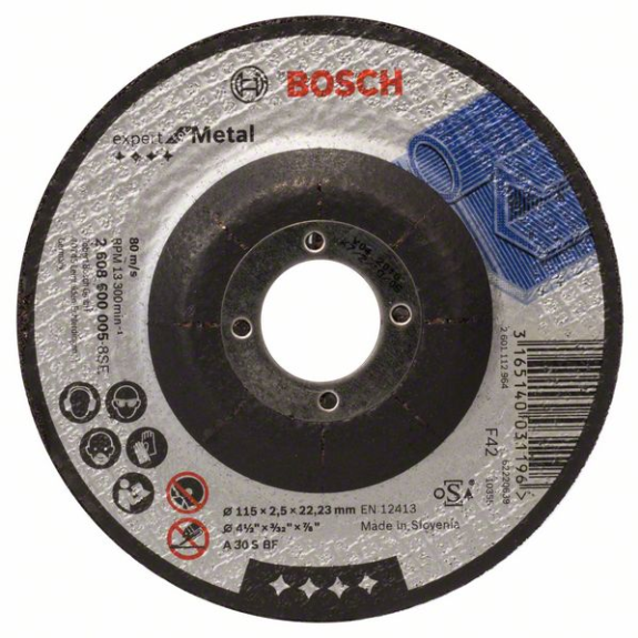 Bosch Trennscheibe gekrpft Expert for Metal A 30 S BF, 115 mm, 2,5 mm-Beschreibung lesen