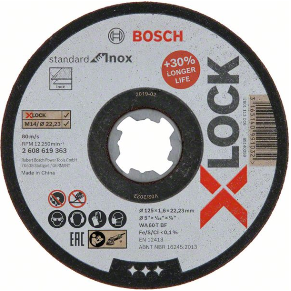 Bosch X-LOCK Standard for Inox, 125 x 1,6 mm, T4-Beschreibung lesen