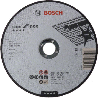 Bosch Trennscheibe gerade Expert for Inox AS 46 T INOX BF, 180 mm, 2 mm-Beschreibung lesen