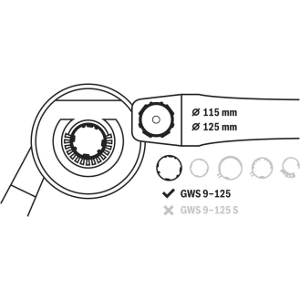Bosch Absaughaube mit Brstenkranz, 115 / 125 mm-Beschreibung lesen