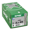 SPAX Linsenmultikopf Z2 Vollgewinde WIROX 3,5x25mm (1000)