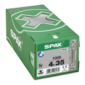SPAX Linsenmultikopf Z2 Vollgewinde WIROX 4x35mm (1000)-Beschreibung lesen